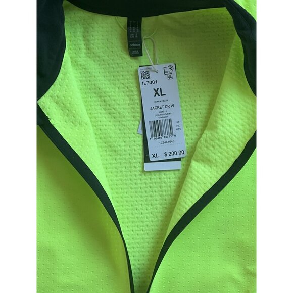 adidas The COLD.RDY Cycling Jacket Women's Lucid Lemon Size XL NWT - Picture 5 of 9